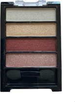 Wynie - Oogschaduw Palette - Colour 4 Eye - Shimmer - Wit/Licht Goud/Bordeaux/Roze - Nummer 001