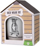 mok Dog Amerikaanse Pitbull 300ml keramiek wit