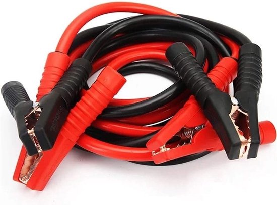 Startkabelset - 600A - 2meter - kabel voor auto's - Booster-kabel -  Batterij jumper -... | bol.com