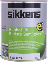 Sikkens Rubbol BL Rezisto Semi Gloss-Ral 9010-1 liter