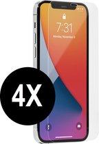 iPhone 12 Pro Max screenprotector - Beschermglas - iPhone 12 Pro Max screenprotector - glasplaatje met dichte notch - 4 stuks