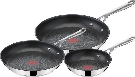 Tefal Jamie Oliver Cooks Direct On pannenset – 3 stuks