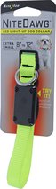 Nite-Ize Nite Dawg nylon halsband verlicht verstelbaar geel, 20-30 cm.