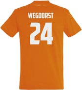 T-shirt Wegdorst 24 | oranje koningsdag kleding | oranje t-shirt | Oranje | maat XS