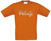T-shirt kinderen Prinsje | koningsdag kinderen | oranje t-shirt | Oranje | maat 116
