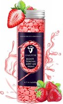 Wax Beans - Ontharingswax -  Verschillende Geuren - 400 gram - Geschikt voor Lichaam en Gezicht - Roze - Aardbei