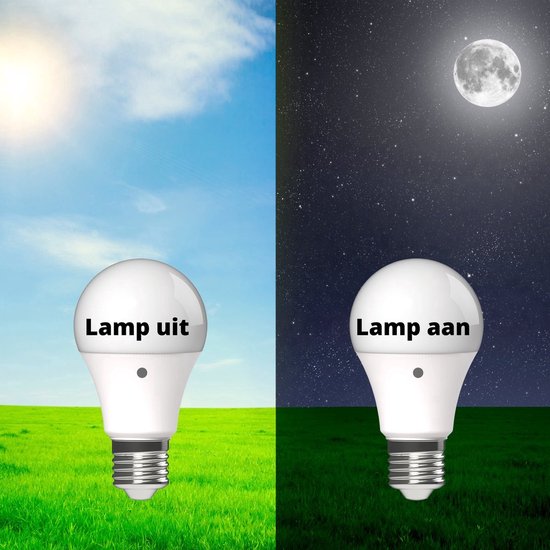 Sensor LED Lamp E27 met bewegingssensor - Bewegingssensor & Nachtsensor -  Warm wit | bol.com