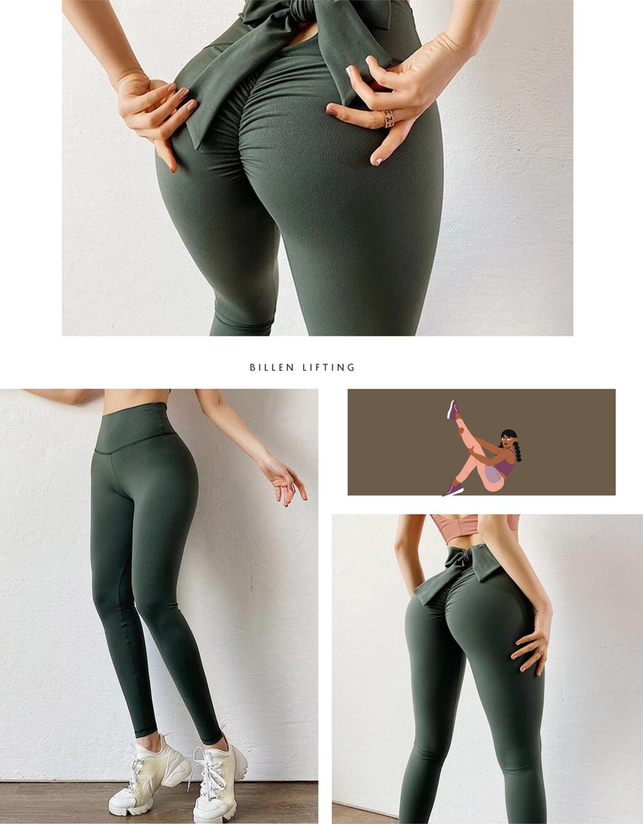 Sportlegging Dames De beste shaping leggings die je billen liften Yogalegging