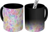 Magische Mok - Foto op Warmte Mokken - Tie dye - Pastel - Regenboog - Verf - Patronen - Magic Mok - Beker - 350 ML - Uitdeelcadeautjes