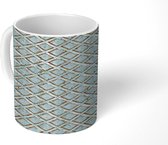 Mok - Staalplaat - Roest print - Patroon - Mokken - 350 ML - Beker - Uitdeelcadeautjes