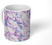 Mok - Marmer print - Chic - Design - Mokken - 350 ML - Beker - Uitdeelcadeautjes