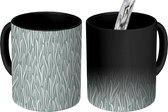 Magische Mok - Foto op Warmte Mokken - Bladeren - Boho - Design - Magic Mok - Beker - 350 ML - Uitdeelcadeautjes