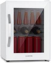 Klarstein Beersafe M Crystal White koelkast 33 liter - horeca koelkast - klimaatkast - 42 dB - Glazen deur