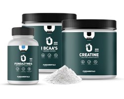 Fundamentals - Spiermassa pakket - Creatine Monohydraat - BCAA's - Fundazymes