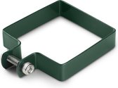Vierkante kraag voor tuinpoort - 60x60 mm - Groen - Hechting hekwerk