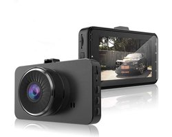 TechU™ Dashcam Voor en Achter Camera – M20 Zwart – Dashboardcamera – Full HD 1080P – 170° Wijdhoeklens – G-sensor – Bewegingssensor – Parkeermodus – Loop recording – Nachtvisie – Incl. Achteruitrijcamera - voor auto
