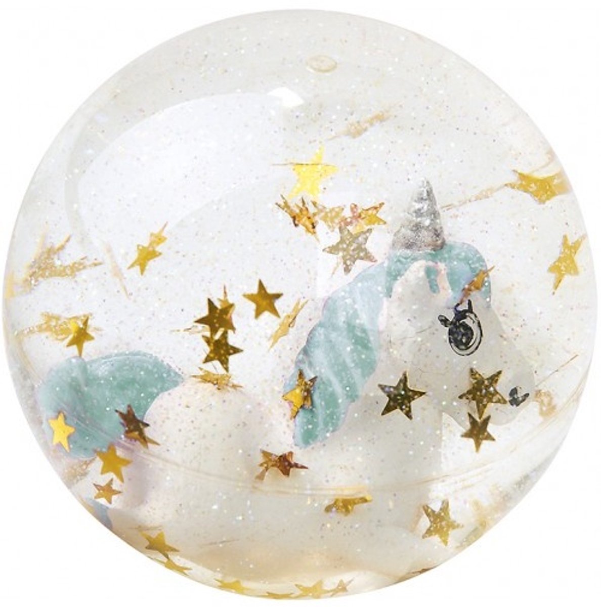 Moses Stuiterbal Eenhoorn Blauw 7 Cm