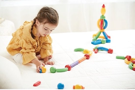 Stick-O Basic Set - Magnetisch Bouwspeelgoed - 30-delig - Montessori Speelgoed - vanaf 18 maanden