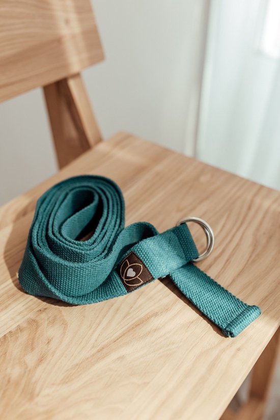 Yoga riem / strap extra lang donkergroen - Lotus van Lotus — afbeelding 3