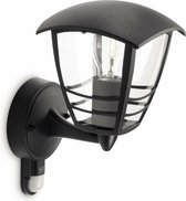 Philips myGarden Creek Wandlamp met bewegingssensor - E27 - 60W - Zwart