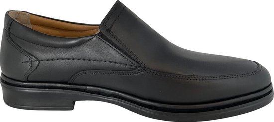 Mocassin homme - Chaussures homme Comfort - semelle légère 322 - Cuir véritable - Zwart 41