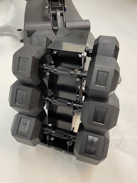 Professionele dumbbell set met rek 2x 5KG 2x 10KG 2x 15KG Fitness