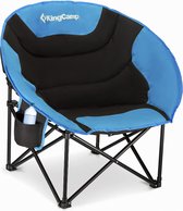KingCamp Moon Chair campingstoel klapstoel met rugzak, bekerhouder