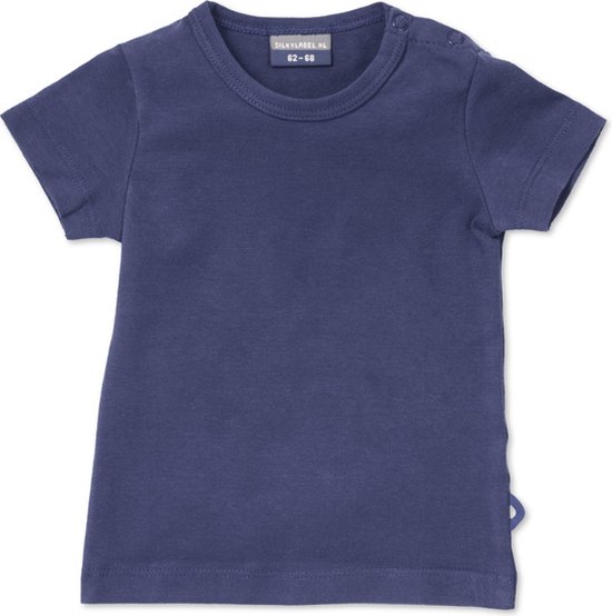 Silky Label t-shirt plum purple - korte mouw - maat 74/80 - paars