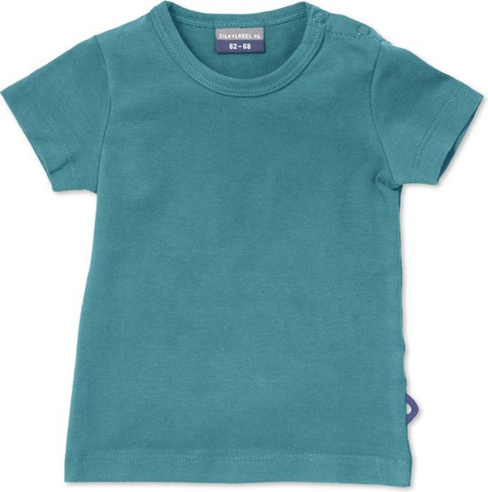 Silky Label t-shirt maroc blue - korte mouw - maat 74/80 - blauw