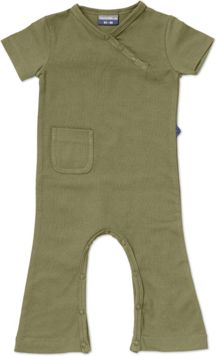 Silky Label jumpsuit pesto green - korte mouw - maat 74/80 - groen