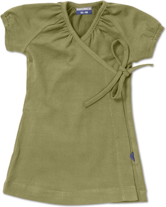 Silky Label jurkje pesto green - korte mouw - maat 74/80 - groen