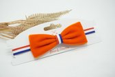 Strik Koningsdag - Oranje - NLvlag - Vlinderstrik - Bows and Flowers