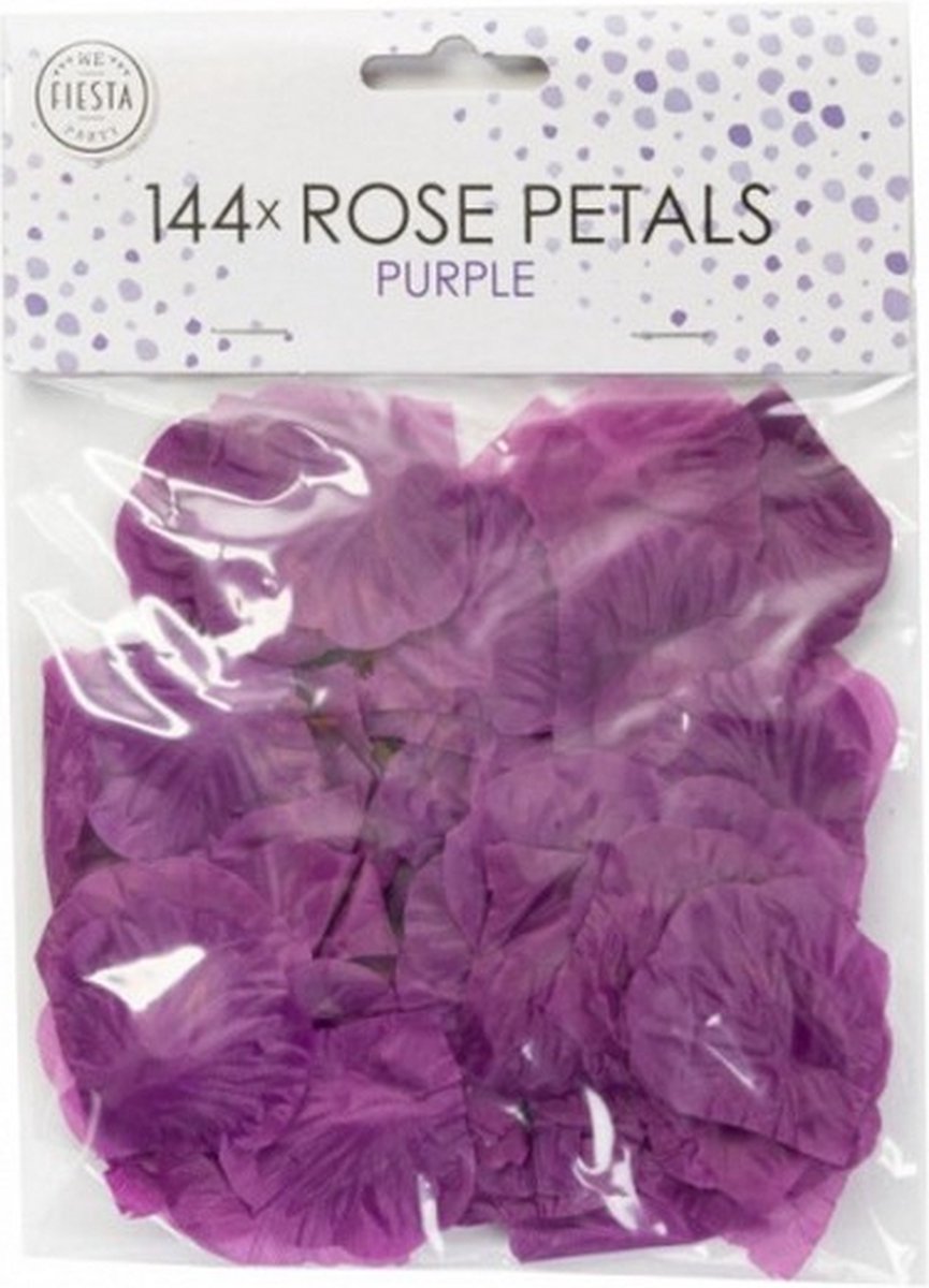 rozenblaadjes 4 x 4 cm polyester paars 144 stuks