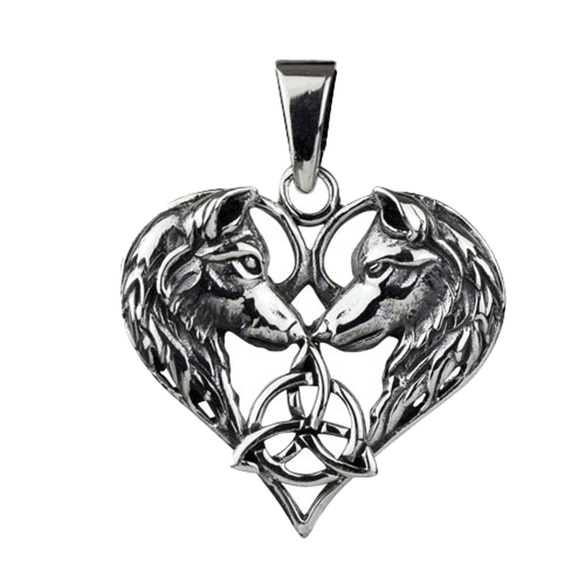 Hanger - Wolf Heart - 925 sterling silver