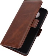 POCO X3 Pro Hoesje - Mobigear - Slim Magnet Serie - Kunstlederen Bookcase - Bruin - Hoesje Geschikt Voor POCO X3 Pro