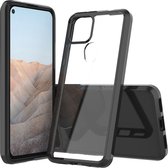 Google Pixel 5a Hoesje - Mobigear - Crystal Serie - Hard Kunststof Backcover - Zwart - Hoesje Geschikt Voor Google Pixel 5a