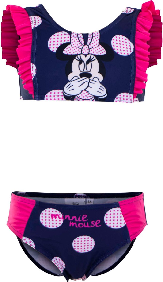 Minnie Mouse bikini - blauw - maat 98