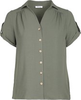 Paprika Dames Hemd met kokosknopen - Outdoorblouse - Maat 50