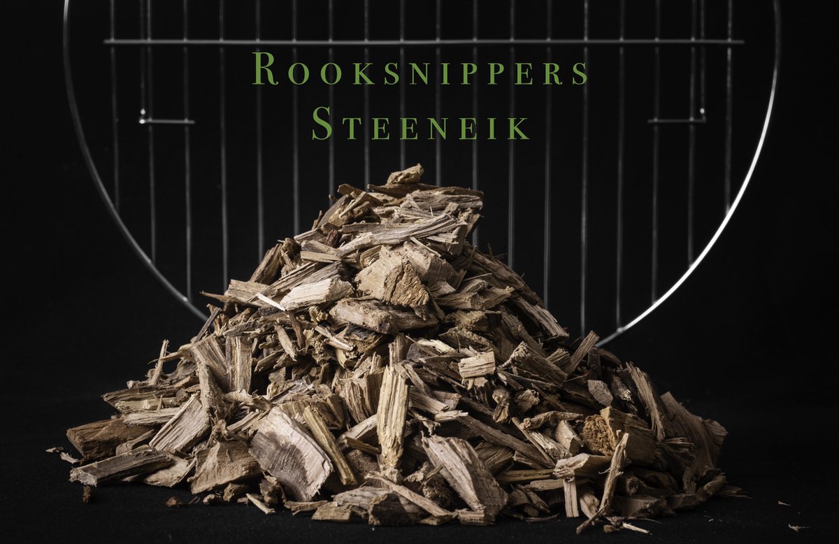 Eigen productie - Rooksnippers 'Steeneik' 1kg = 4000 ml = 4 Liter ( LEVERING MEESTAL BINNEN DE 2 A 3 WERKDAGEN )