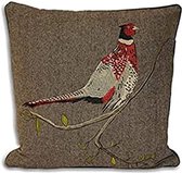 Paoletti Hunter Pheasant Herringbone Cushion - Sierkussen - Vierkant - 45x45cm - Kussen - Fazant