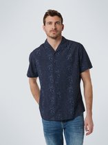 No Excess Overhemd Met Korte Mouwen Indigo, Xxxl