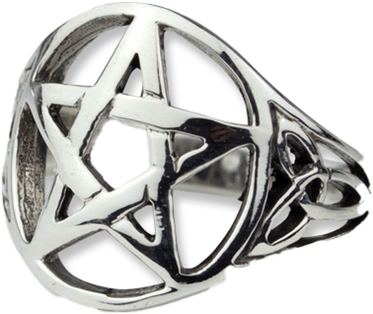 Zilveren ring Keltisch pentagram (R693) - Maat 19.75 (62)