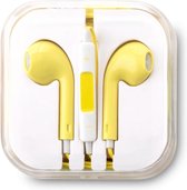 Hoofdtelefoon - 3,5 mm kabel - Oortelefoon met Microfoon - Koptelefoonaansluiting - Stereo - Compatibel met Android en iPhone - Geel