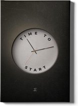 Walljar  - Time To Start - Muurdecoratie - Canvas schilderij