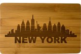 Serveerplankje met Skyline New York - Tapasplankje - Skyline - New York -  borrel - giftsbymaris