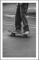Walljar - Skater Boy - Muurdecoratie - Poster met lijst