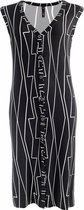 NED Jurk Medisa Sl Black Lines Tricot  Black 900 Dames Maat - L