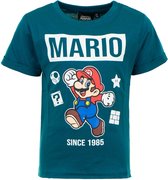 Super Mario t-shirt, shirt, kinderen, groen, maat 98 ( 3 jaar )