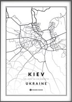 Citymap Kiev - Stadsposter 21x30 Ukraine