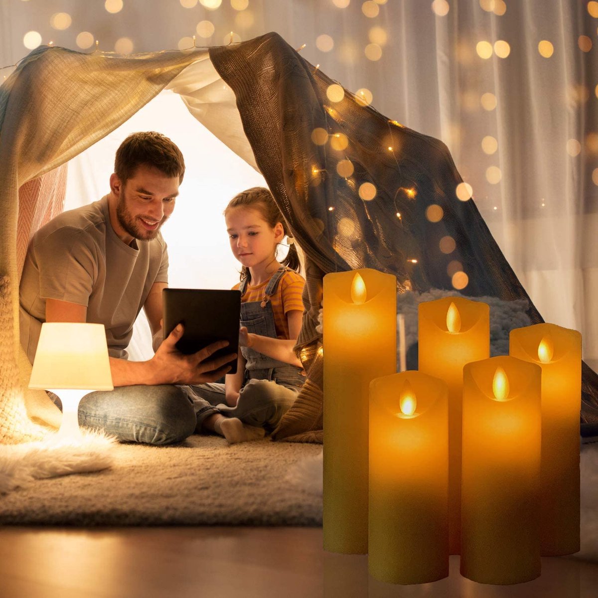 LED Kaarsen Set Van 3 - Flameless Kaarsen 4/5/6 Inch - Echte Was Met Realistische Dansende Led Vlammen Afstandsbediening Met 10 Toetsen Timer 2 4 6 8 Uur 300 Uur Brandtijd Energieklasse E Ivory